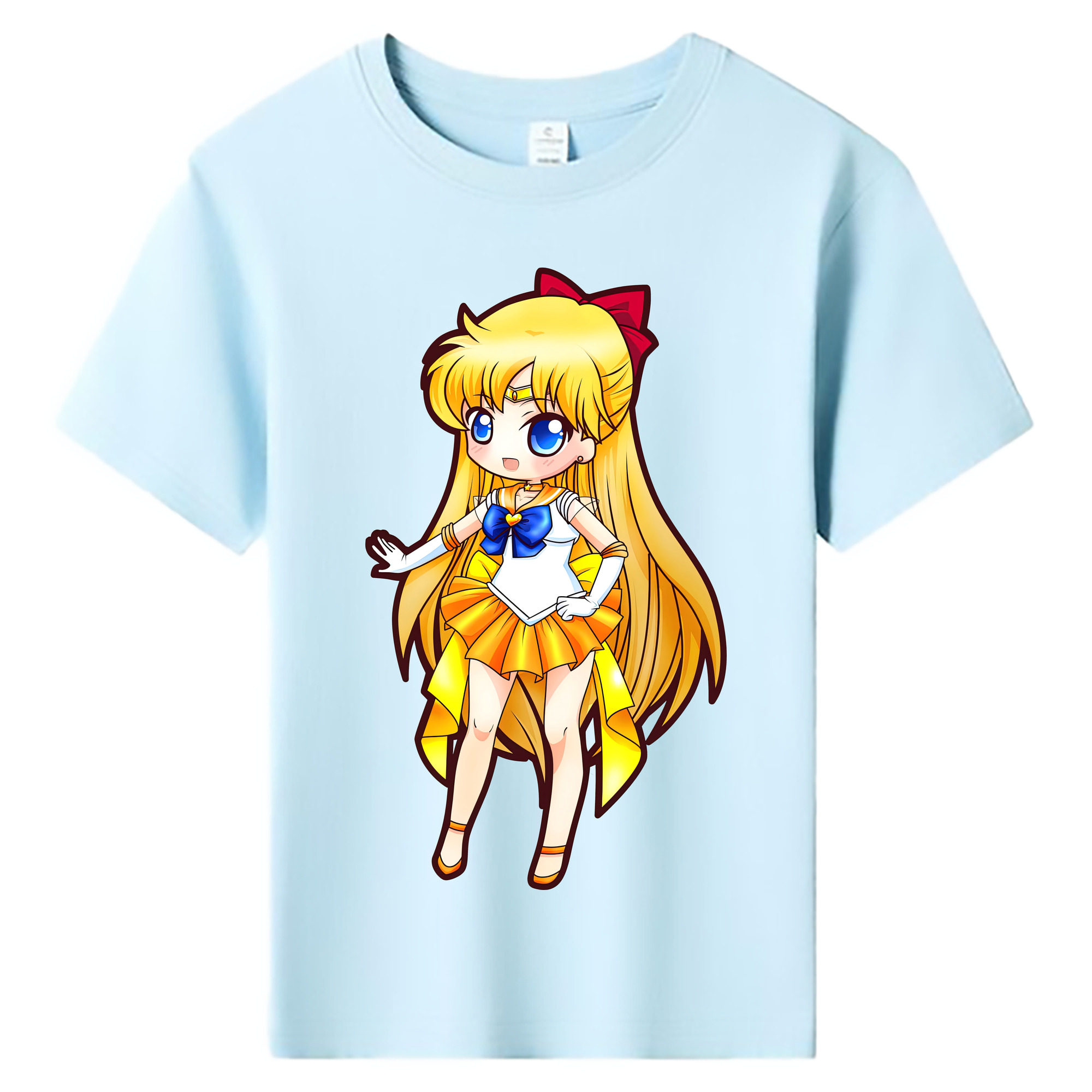 （画像用） 美少女戦士セーラームーン 愛野 美奈子 あいの みなこ Sailor Moon Aino Minako 綿100％キッズTシャツ（フロントプリント）